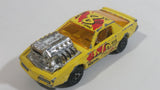 Vintage Majorette Pontiac Firebird Trans Am #8 PAF Sport Yellow Die Cast Toy Car Vehicle with Blown Motor