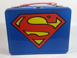 DC Comics Blue Superman Tin Metal Lunch Box Superhero Collectible