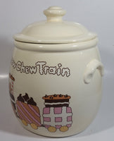 Vintage 1984 CHD Treasure Craft Chew Chew Train 9 1/2" Tall Ceramic Cookie Jar Made in U.S.A.