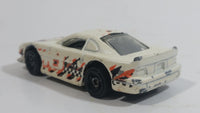 1999 Hot Wheels Mega Graphics Mustang Cobra Pearl White Die Cast Toy Car Vehicle
