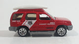 2006 Matchbox Coast Guard Nissan Xterra Red Die Cast Toy Car Beach Rescue Emergency Vehicle
