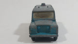Vintage Lesney Matchbox Series No. 12 Land Rover Safari Blue (Bare Metal) Die Cast Toy Car Vehicle