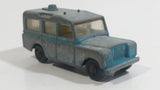Vintage Lesney Matchbox Series No. 12 Land Rover Safari Blue (Bare Metal) Die Cast Toy Car Vehicle