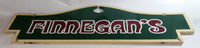 Large 14" x 42" Wooden Finnegan's Pub Bar Green with Dark Red Lettering - Abbotsford, British Columbia