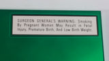 1992 Salem Tobacco "Flavour Seal" Green and White Clock Advertising Sign Cigarettes Smoking Collectible