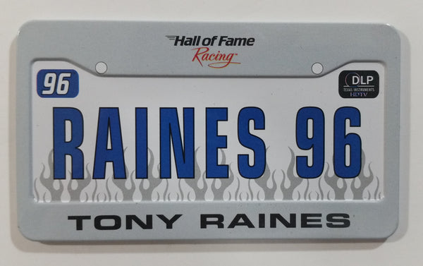 Hall of Fame Racing NASCAR "Raines 96" Tony Raines 2" x 3 1/2" Miniature Metal License Plate