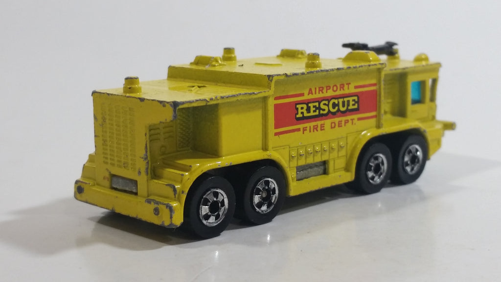 1981 Hot Wheels Workhorses Airport Rescue Yellow Fire Truck Die Cast T ...