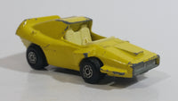 Rare Version (White Interior) 1972 Lesney Matchbox Superfast Woosh - N - Push No. 58 Yellow #2 Die Cast Toy Car Vehicle