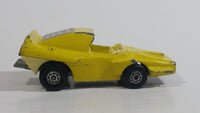 Rare Version (White Interior) 1972 Lesney Matchbox Superfast Woosh - N - Push No. 58 Yellow #2 Die Cast Toy Car Vehicle