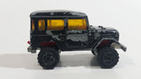 Majorette No. 277 Toyota 4x4 Black "Raid 86" African Continent 1/53 Scale Die Cast Toy Car Vehicle with Opening Rear Window