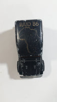 Majorette No. 277 Toyota 4x4 Black "Raid 86" African Continent 1/53 Scale Die Cast Toy Car Vehicle with Opening Rear Window