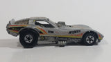 1982 Hot Wheels Vetty Funny Corvette Funny Car Grey Die Cast Toy Drag Racing Car Vehicle