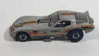 1982 Hot Wheels Vetty Funny Corvette Funny Car Grey Die Cast Toy Drag Racing Car Vehicle