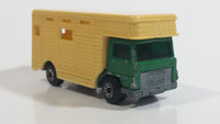 Vintage 1977 Lesney Matchbox Superfast No. 40 Bedford Horse Box Truck Green and Beige Die Cast Toy Car Vehicle