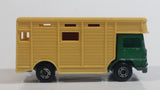 Vintage 1977 Lesney Matchbox Superfast No. 40 Bedford Horse Box Truck Green and Beige Die Cast Toy Car Vehicle
