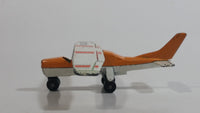 Vintage 1974 Lesney Matchbox N94209 Cessna Propeller Plane Orange and White Die Cast Toy Airplane Aircraft Passenger Vehicle