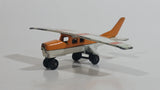 Vintage 1974 Lesney Matchbox N94209 Cessna Propeller Plane Orange and White Die Cast Toy Airplane Aircraft Passenger Vehicle