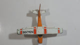 Vintage 1974 Lesney Matchbox N94209 Cessna Propeller Plane Orange and White Die Cast Toy Airplane Aircraft Passenger Vehicle
