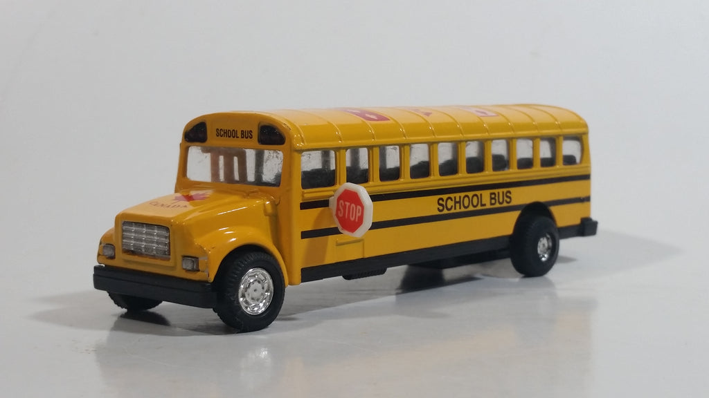 Free Wheel Canada Yellow School Bus Pullback Friction Motorized Die Ca ...