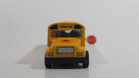 Free Wheel Canada Yellow School Bus Pullback Friction Motorized Die Cast Toy Car Vehicle with Fold Out Stop Sign