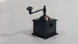 Miniature Coffee Grinder Metal Pencil Sharpener Doll House Furniture Size with Turning Handle and Opening Drawer