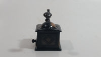 Miniature Coffee Grinder Metal Pencil Sharpener Doll House Furniture Size with Turning Handle and Opening Drawer