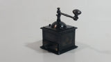 Miniature Coffee Grinder Metal Pencil Sharpener Doll House Furniture Size with Turning Handle and Opening Drawer