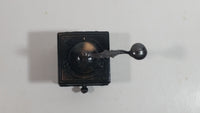 Miniature Coffee Grinder Metal Pencil Sharpener Doll House Furniture Size with Turning Handle and Opening Drawer