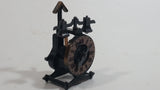 Miniature Weighted English Clock Metal Pencil Sharpener Doll House Furniture Size Adjustable