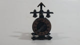 Miniature Weighted English Clock Metal Pencil Sharpener Doll House Furniture Size Adjustable