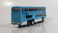 Unknown Brand Korean Airline KAL Limousine Double Decker Airport Bus Sky Blue Die Cast Toy Public Transit Vehicle