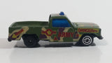 Unknown Brand Danger Rescue Army Truck #13 Army Green Camouflage Die Cast Toy Military Car Vehicle