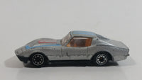 Unknown Brand Corvette Stingray Silver Grey Die Cast Toy Car Vehicle