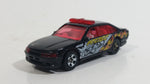 2004 Hot Wheels Smashville Police Cruiser Black Die Cast Toy Emergency Response Cop Vehicle
