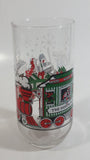 1980s McCrory Stores Inc Enjoy Coca-Cola Classic Santa Claus Conducting The North Pole Express Train Christmas Holiday Themed 6" Tall Glass Cup