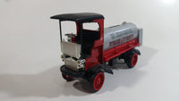 1995 Edition ERTL Texaco The Texas Company "Petroleum & It's Products" 1910 Mack Senior Fuel Truck Red Silver Black Die Cast Metal Coin Bank