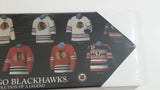Chicago Blackhawks NHL Ice Hockey Team "Evolution Of A Legend" Jersey History 5" x 15" Wall Plaque Board - New Sealed in Package