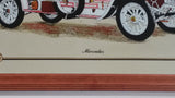 Vintage Mercedes Simplex Antique Car with House in Background 12" x 16" Wood Framed Glass Mirror Man Cave Garage Collectible