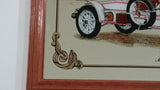 Vintage Mercedes Simplex Antique Car with House in Background 12" x 16" Wood Framed Glass Mirror Man Cave Garage Collectible