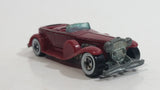 1986 Hot Wheels '31 Doozie Maroon Red Die Cast Toy Car Vehicle WW Malaysia