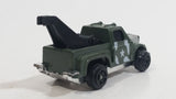 Buddy L "Metal Made" Mini Army Military Tow Truck Olive Green Die Cast Toy Car Vehicle