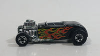 Vintage 1977 Hot Wheels Flying Colors Street Rodder Black Die Cast Toy Car Vehicle BW Hong Kong