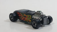 Vintage 1977 Hot Wheels Flying Colors Street Rodder Black Die Cast Toy Car Vehicle BW Hong Kong