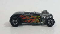 Vintage 1977 Hot Wheels Flying Colors Street Rodder Black Die Cast Toy Car Vehicle BW Hong Kong