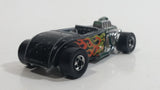 Vintage 1977 Hot Wheels Flying Colors Street Rodder Black Die Cast Toy Car Vehicle BW Hong Kong