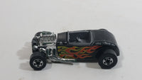 Vintage 1977 Hot Wheels Flying Colors Street Rodder Black Die Cast Toy Car Vehicle BW Hong Kong