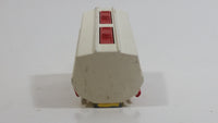 Vintage Majorette Shell Oil Fuel Tanker Trailer Yellow , Red White Die Cast Toy Car Vehicle