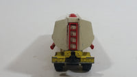 Vintage Majorette Shell Oil Fuel Tanker Trailer Yellow , Red White Die Cast Toy Car Vehicle