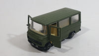 Very Rare VHTF Guisval Mercedes Benz Military Bus Army Green Die Cast Toy Car Vehicle with Opening Doors Made in Spain 1/64