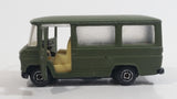 Very Rare VHTF Guisval Mercedes Benz Military Bus Army Green Die Cast Toy Car Vehicle with Opening Doors Made in Spain 1/64